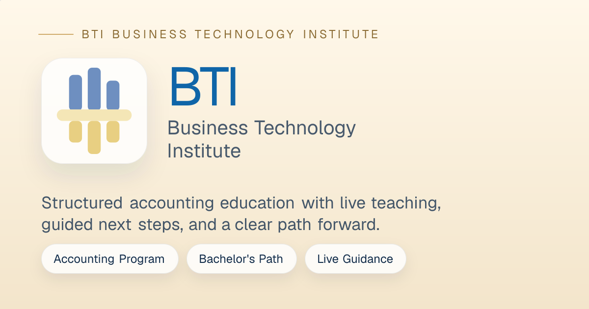 About | BTI Business Technology Institute